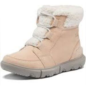 Explorer next carnival waterproof boots cream suede lace up boots womens size 10
